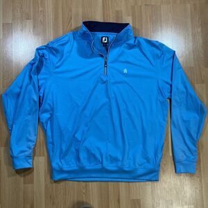 FootJoy Mock Neck Pullover (Men’s size XL) • Quarter Zip • Golf • Teal • EUC